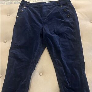LOFT women’s Dark Blue pants with Button